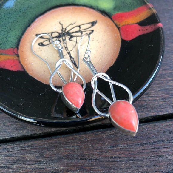 ✨COPPER TURQUOISE 2” DANGLE EARRINGS✨ - Picture 2 of 5